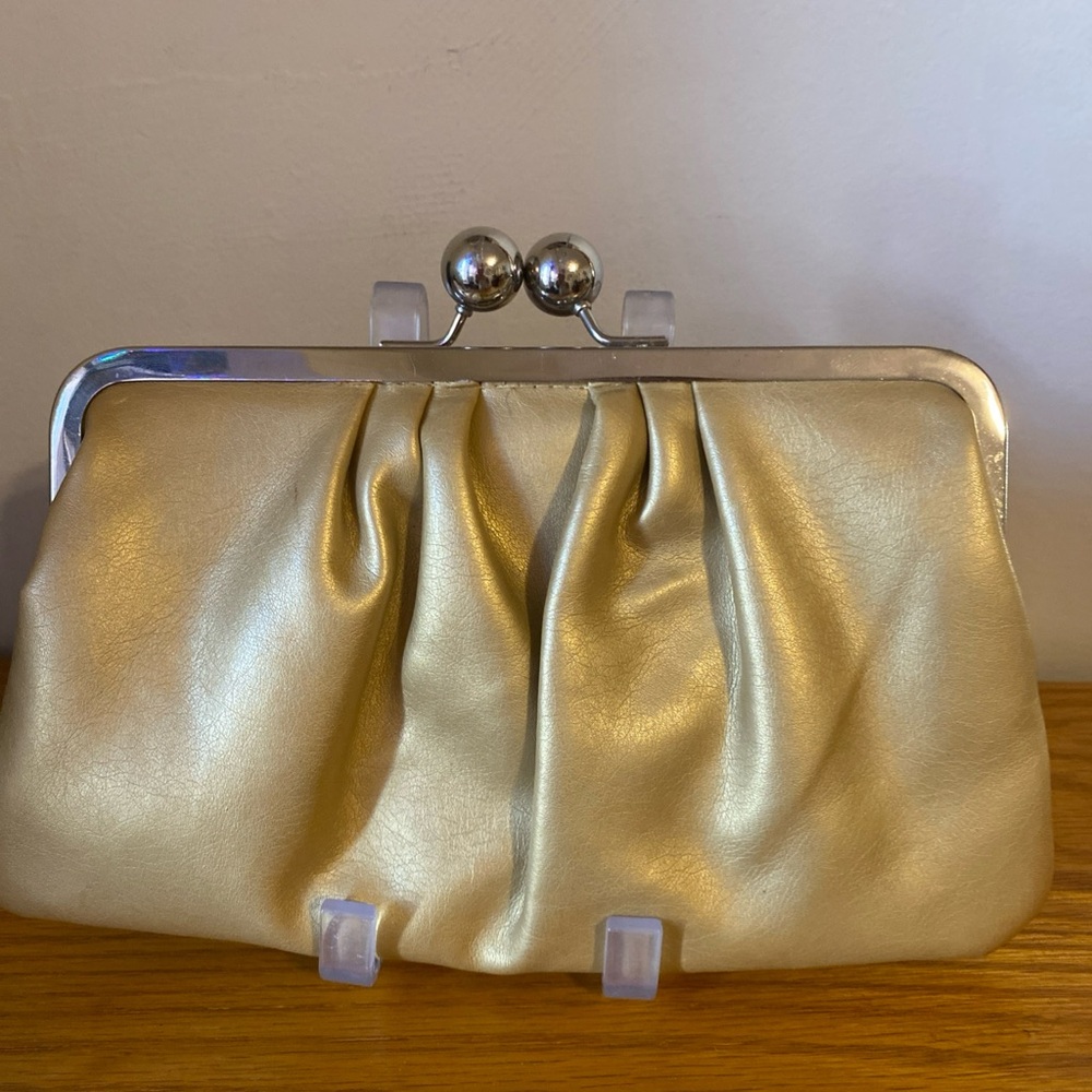 Home Interiors Metallic Gold Clutch